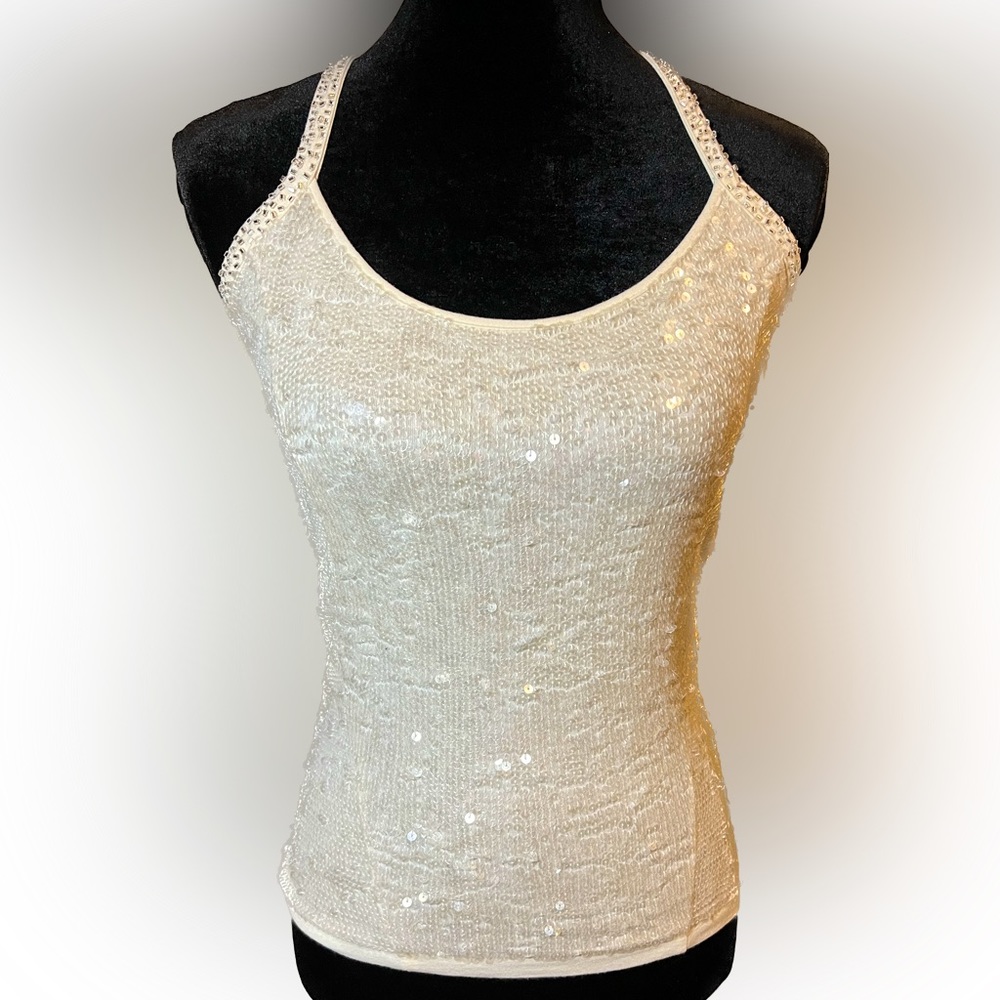 Kenneth Cole Saville Row All Glammed Up Sequined Top NWT